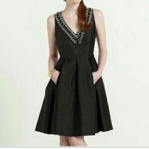 Kate Spade Dabney Bead Embellished Silk Dress